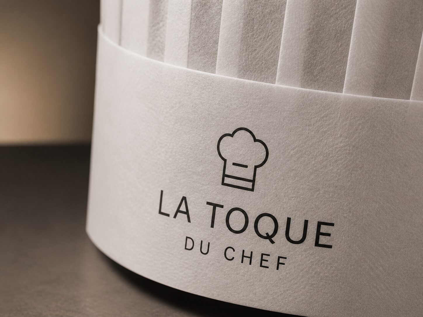 Gros plan qualité toque personnalisée